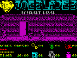 Joe Blade 3 screenshot 3 for ZX Spectrum